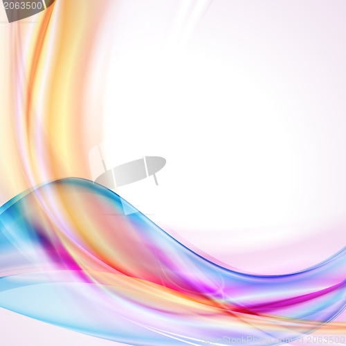 Image of Colourful wavy design