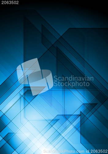 Image of Dark blue tech backdrop
