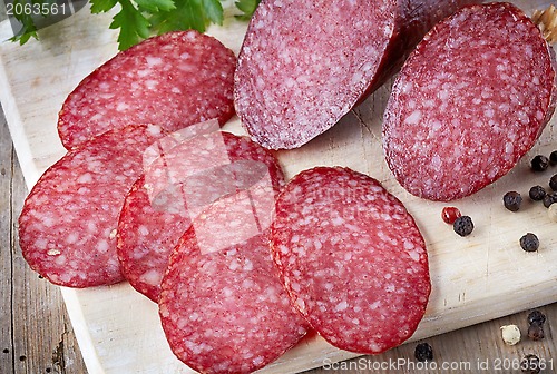 Image of salami sausage
