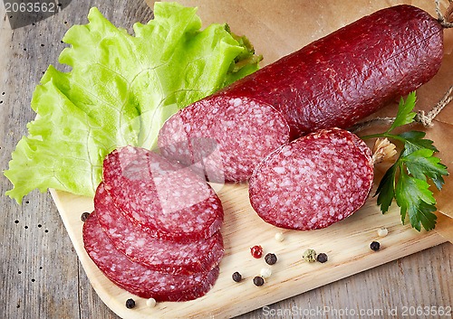 Image of salami sausage