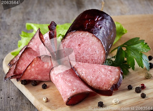 Image of salami sausage