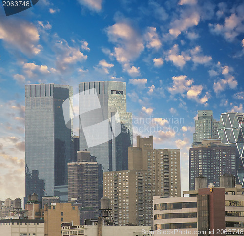 Image of Beautiful view of New York Skyscrapers