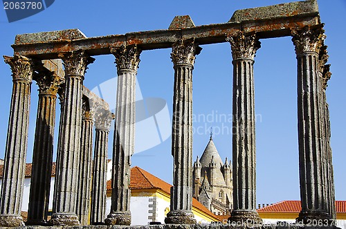 Image of Roman temple at Portugal. 