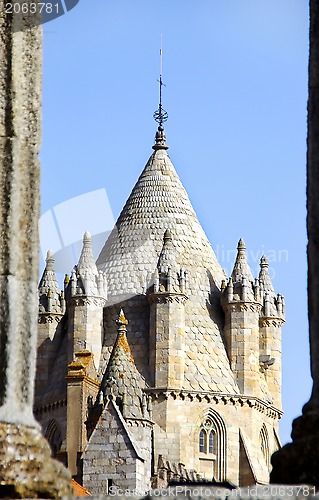 Image of Tower of Evora Cathedral , Portugal 