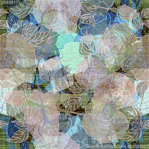 Image of floral design pattern roses