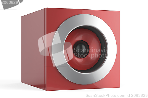 Image of Red speaker