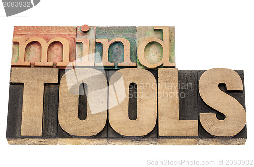 Image of mind tools in wood typre