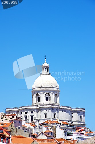 Image of church "Panteao Nacional" Lisbon, Portugal 