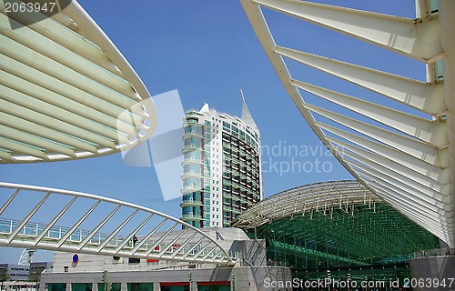 Image of Modern building in the eastern zone of Lisbon. 