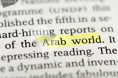 Image of Word Arab World