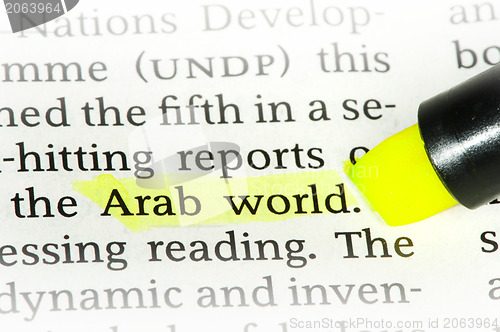 Image of Word Arab World