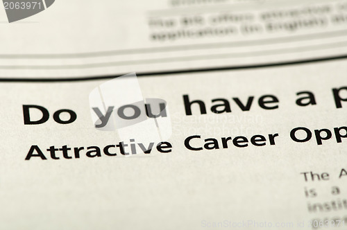 Image of Word Attractive Career