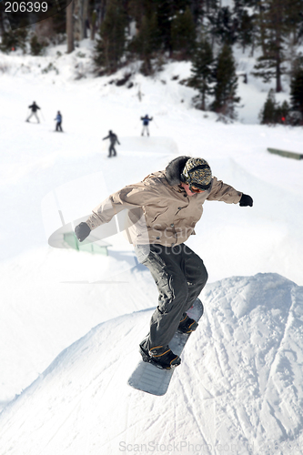 Image of Snowboard jump