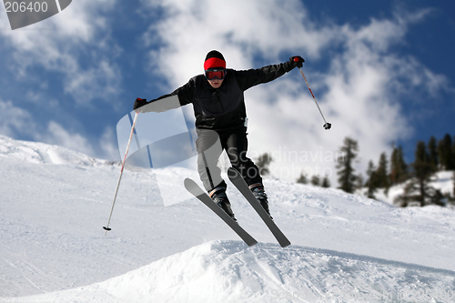 Image of Skier jumping