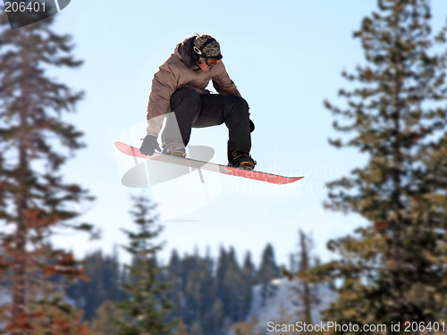 Image of Girl on a snowboard