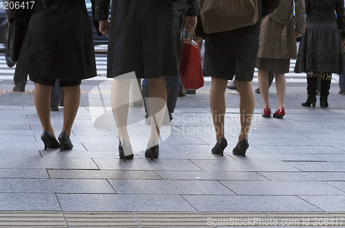 Image of Office ladies in the town