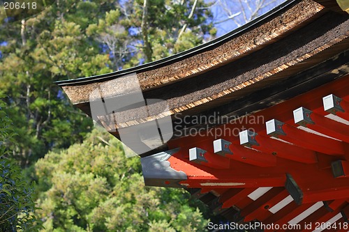 Image of Japanese temple roof