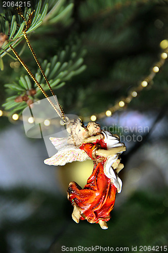 Image of Jesus and Maria Christmas angel decoration