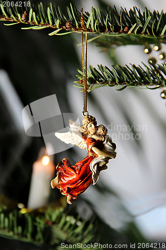 Image of Jesus and Maria Christmas angel decoration