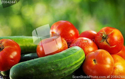 Image of Red tomatoes and pepper