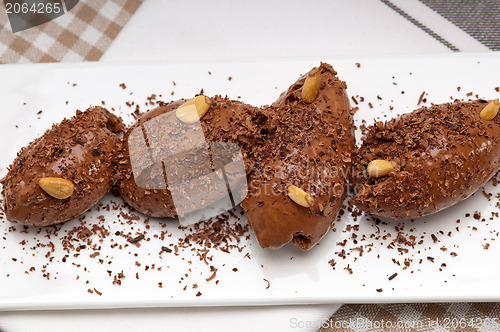 Image of chocolate mousse quenelle dessert