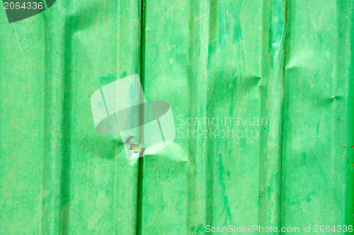 Image of Green steel sheet. 