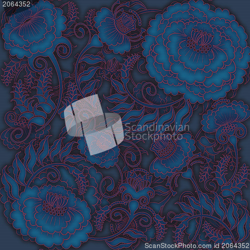 Image of floral design blue flowers