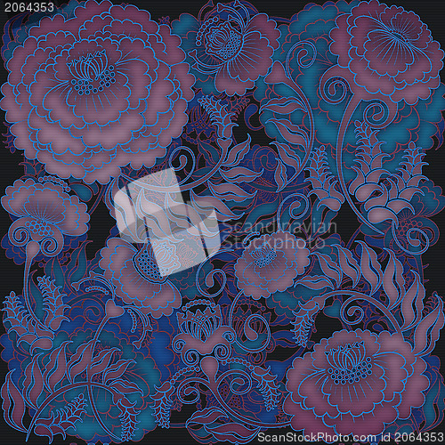 Image of floral design blue flowers