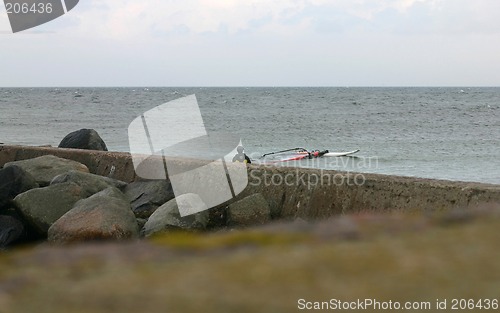 Image of windsurfing