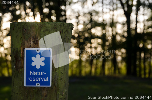 Image of Nature reserve sign