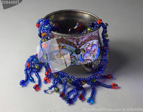 Image of Silver and enamel