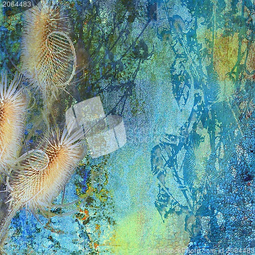 Image of blue abstract background