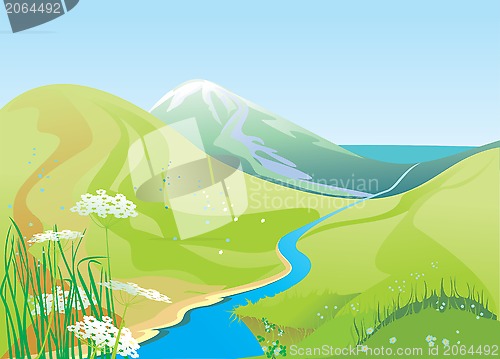 Image of green hills