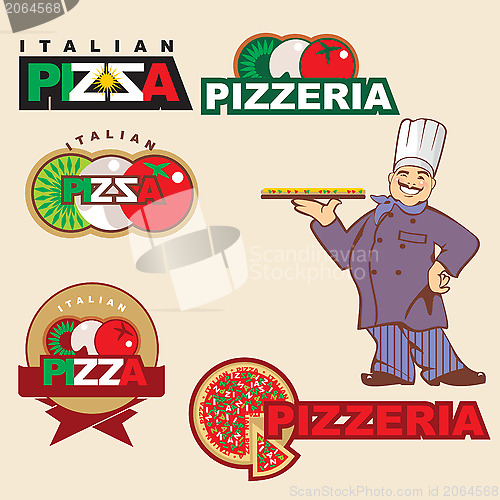 Image of pizza label