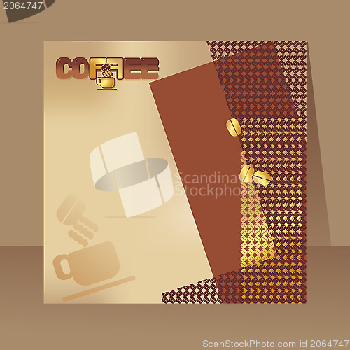 Image of coffee menu, card