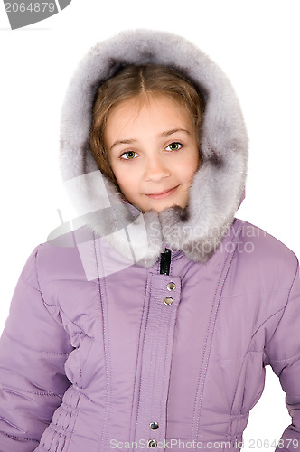 Image of Girl in a winter jacket