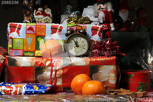 Image of Christmas gifts and Christmas tree