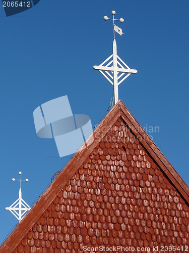 Image of church roof with cross