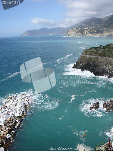 Image of rocky coast of liguria