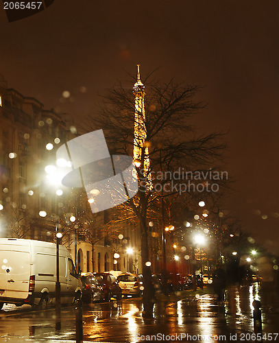 Image of Rainy Night in Paris