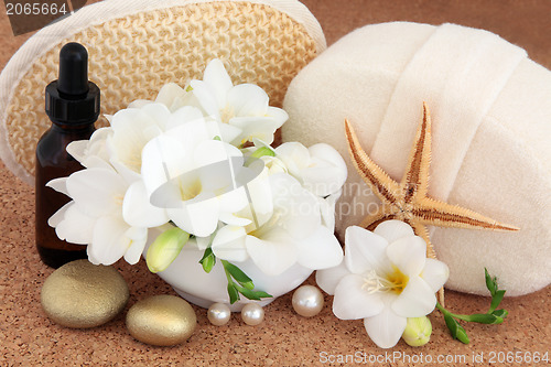 Image of Freesia Flower Spa Treatment