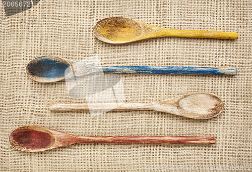 Image of rustic wooden spoons
