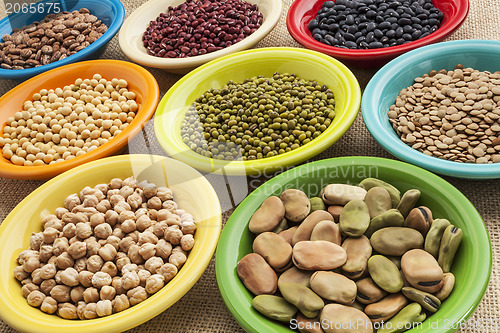 Image of beans in bowls abstract