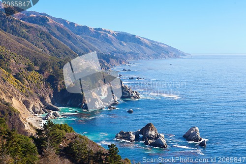 Image of ocean view in california