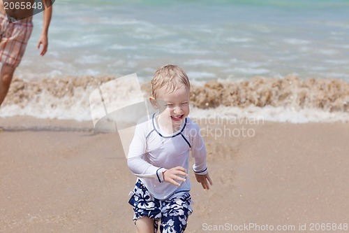 Image of little boy at the beach