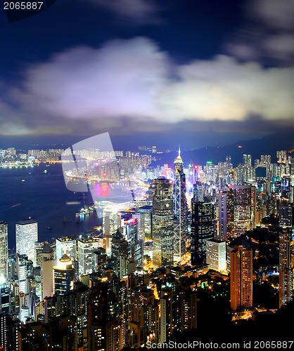 Image of Hong Kong night scene