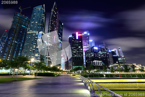 Image of Singapore City at dusk