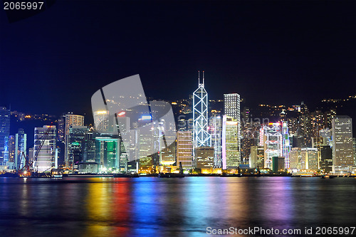 Image of Hong Kong night scene