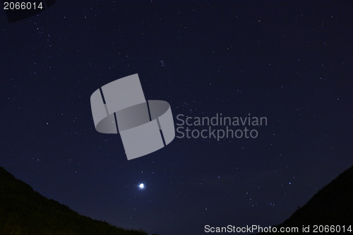 Image of star at night sky