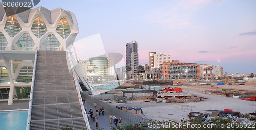 Image of VALENCIA, SPAIN - MAR 4: Panorama of City of Arts and Sciences o